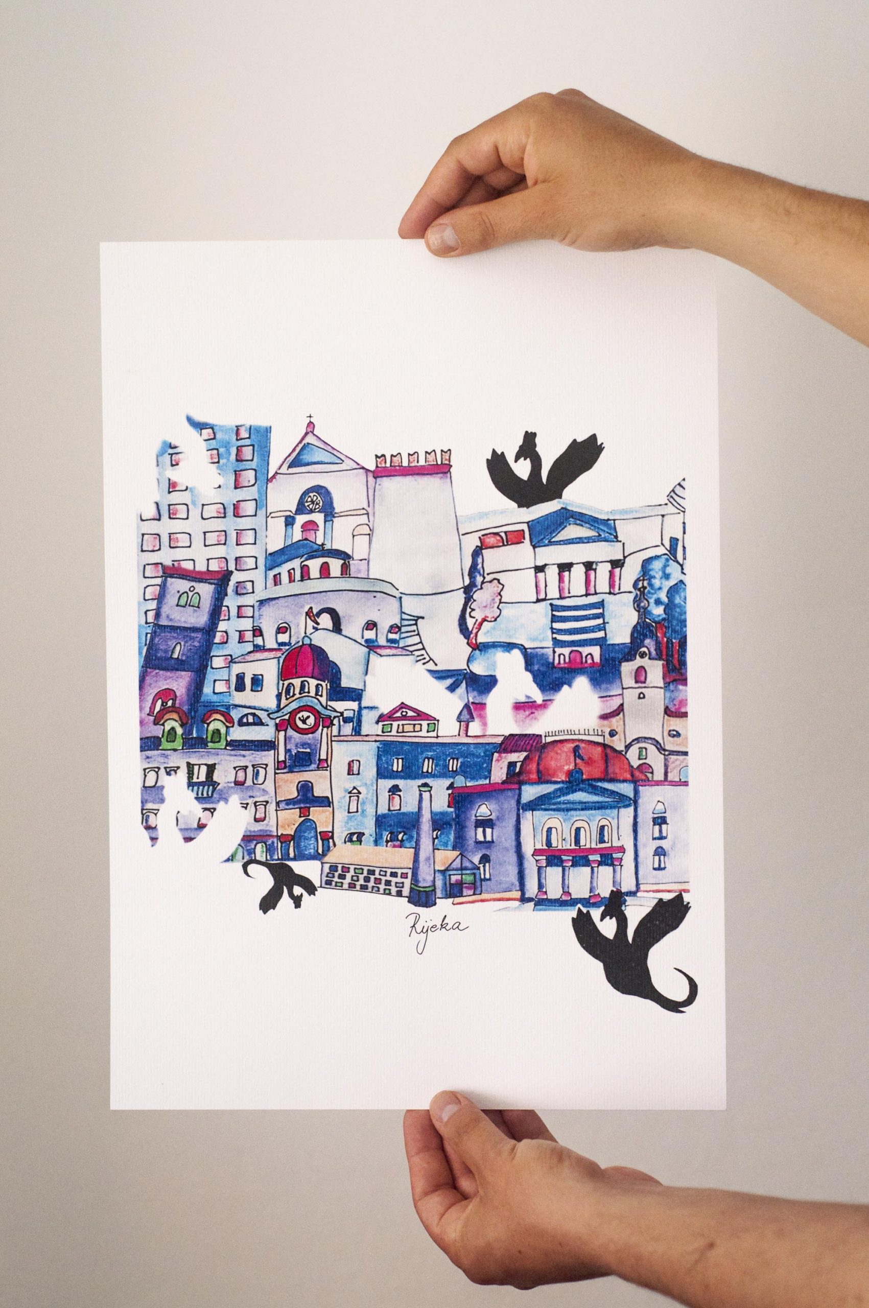 Grafika "Moja Rijeka"